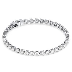 Bracelets tennis REYES en argent sterling 925, moissanite couleur D VVS, plaqués or blanc 14K et rhodium, bijoux fins, très demandés - Product Image 2