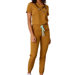 Fashion Nursing Scrubs <b>Set</b> Hospital Uniform New Color Medical Scrubs <b>Set</b> Wholesale Supplier OEM Breathable Scrub Uniform - Product Image 1