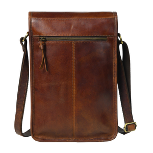Sac à dos en cuir vintage personnalisé avec logo d'usine, sac pour ordinateur portable en cuir véritable Crazy Horse pour hommes, fermeture éclair - Product Image 6
