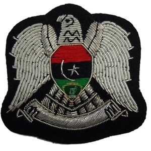 Parche Bordado Personalizado con Diseño de Bandera y Alas con Cuentas, Insignia Cosida para Prendas - Product Image 6