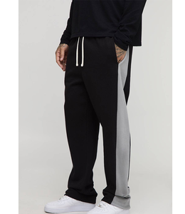 Pantalon de jogging OEM pour homme, pour activités de plein air et alpinisme, à motif, couleur unie, taille mi-haute, respirant, en polaire douce, avec coutures superposées - Product Image 1