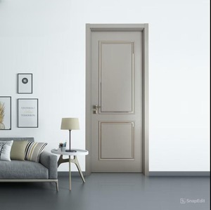 Puerta de Madera MDF de Núcleo Sólido, Estilo Moderno y Minimalista, en Oferta, con Revestimiento de Madera para Interiores, en Varios Colores, para Dormitorio y Baño - Product Image 4