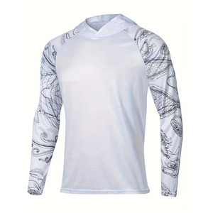 Camisas de Pesca Personalizadas con Logotipo, Protección Solar UPF 50+, Transpirables, Impermeables, de Poliéster, Unisex, Manga Larga, con Malla Ventilada y Protección UV - Product Image 4