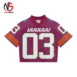 T-shirt ample à col en V pour homme, impression de logo personnalisée, maillot de football en jersey mesh, uniforme de football chez NURAK en 2026 - Product Image 3