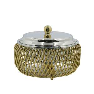 Platos para Servir de Acero Inoxidable Ecológicos de Diseño Moderno y Lujoso para Fiestas de Boda Indias, Calentador de Comida Tipo Buffet - Product Image 4