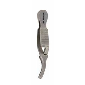 Precision Micro Instrument Delicate Tissue Handling Medical Dieffenbach Serrefine <b>Clamp</b> Curved Surgical Hemostat Manual 4.5 cm - Product Image 5