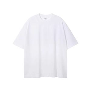เสื้อยืดคอกลมแขนสั้นผู้ชาย คุณภาพสูง ผ้าฝ้าย 100% รับสกรีนโลโก้ เสื้อยืดโอเวอร์ไซส์เนื้อหนา สำหรับผู้ชาย - Product Image 3