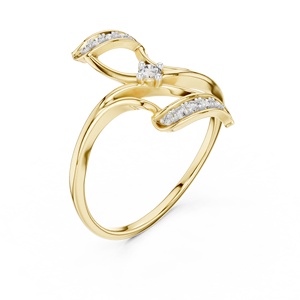 Ensemble de bagues tendance en diamants de laboratoire, or jaune 18 carats plaqué rhodium, pour femme, idéal pour fiançailles, fêtes, événements glamour et usage quotidien - Product Image 4