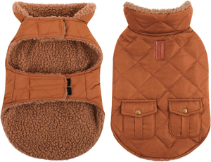 Simple Classic Vintage Cute Designer Apparel <b>Dogs</b> Winter Coats Reinforced Stitched Sleeveless <b>Button</b> Closure Winter Jackets - Product Image 5