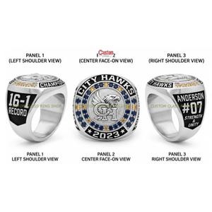 Bague de championnat de football entièrement personnalisée en argent sterling 925, vente directe usine, moissanite, pour équipes sportives gagnantes, OEM, vente en gros - Product Image 6