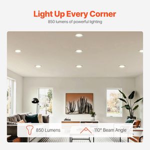 Confezione da 12 Lampadine LED BR30 850 Lumen Base Standard E26 Luce Calda 3000K per Uso Interno - Product Image 2