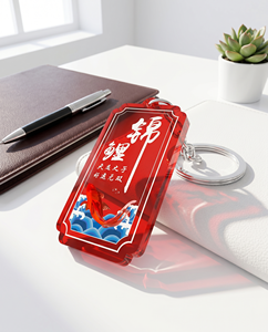 Acrylic Anime <b>Keychain</b> Creative Series with <b>Custom</b> Logo and Color for Insurance and Event Gifts - Product Image 4
