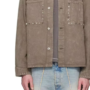 Chaqueta de mezclilla de alta calidad para hombre, estilo casual, chaqueta de mezclilla de fabricación profesional, chaqueta de mezclilla duradera para hombre - Product Image 6