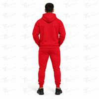 Ensemble survêtement homme personnalisé avec logo, sweat-shirt et pantalon de survêtement unis, grande taille, pour hommes