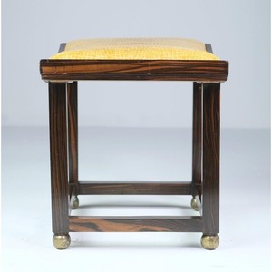 Tabourets de luxe en bois de rose faits à la main avec coussin en velours - Vente en gros depuis l'Inde - Product Image 3