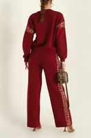 Ensemble de survêtement en coton épais pour femme, streetwear d'hiver, mélange de cachemire chaud, ensemble de survêtement de luxe pour femme, hiver