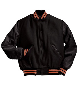 Custom Logo 2026 Wholesale Manufacturer Blank Jacket Men Baseball Varsity Jacket Woolen with Leather Sleeve Casual <b>Coat</b> 2026 - Product Image 5