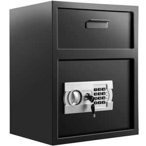 1.7 piedi cubi di deposito digitale blocco di codice elettronico sicuro in acciaio al carbonio materiale deposito Slot due chiavi di emergenza per la casa - Product Image 1