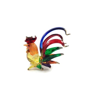 Figurines miniatures d'animaux en cristal de qualité supérieure, peintes à la main, en verre soufflé, objet de collection, cadeau décoratif, 3.3 Noir Or - Product Image 4