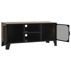 41.3 rustico marrone "x 14.2" x 18.5 "metallo e MDF TV Stand stile rustico con dimensioni confortevoli - Product Image 6