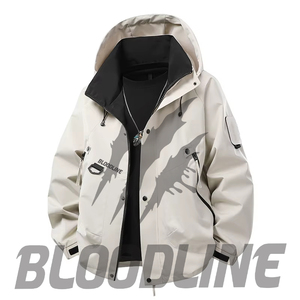 Chaqueta Bomber para Hombre BLOODLINE, Impermeable, Transpirable, Cortavientos, Formal de Invierno, Corte Regular, Exterior de Poliéster, Cierre de Cremallera - Product Image 1