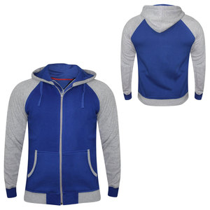 Sudadera con Capucha para Hombre, Color Azul Grisáceo, Manga Raglán, Estilo Casual, Corte Holgado, 100% Algodón, Impermeable, para Invierno - Product Image 1