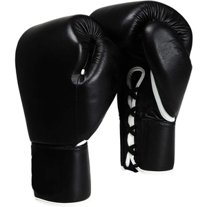Boxing <b>Gloves</b> Custom Logo Printing Professional Real Leather Lace up Adult Boxing <b>Gloves</b> - Product Image 3