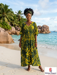 Custom Printed <b>Kaftan</b> Dress Lightweight Beach Cover Up Women <b>Summer</b> Wear Bulk Manufacturer Custom Fabric Production Service - Product Image 5