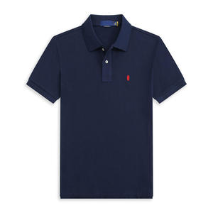 Men's <b>Shirt</b>, Short Sleeve Turn-Down <b>Collar</b> <b>T</b>-<b>Shirt</b> with Small Embroidery - Product Image 3