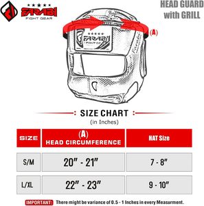 Casque de boxe complet Farabi Red, protection intégrale du visage, réglable, respirant, en cuir PU, pour entraînement MMA et kickboxing. - Product Image 6