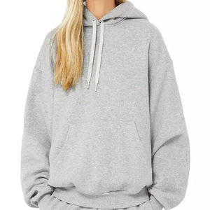 Sudadera Casual para Mujer, Manga Larga, Color Sólido, Ligera, con Cierre, Corte Holgado, Tejida, para Invierno, Venta al Por Mayor OEM - Product Image 1