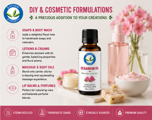 Standard / Customized Packaging 1 KG Geranium Essential Oil - For Beauty & Fragrance Formulations - Bulk Manufacturer from India - Product Image 6