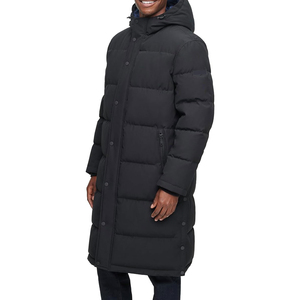 Chaqueta parka extralarga con capucha de tela, abrigo cálido y aislante para invierno, ropa exterior informal para clima frío, chaqueta con capucha gruesa y de varias capas - Product Image 5