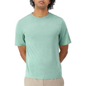 Camiseta de Algodón para Hombre, Corte Regular, Manga Corta, Cuello Redondo, Color Sólido, Estilo Casual, Logotipo Frontal, Tejido de Punto Liso - Product Image 1