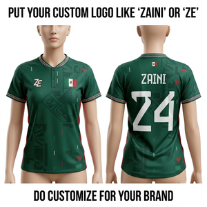 Premium 180 GSM Interlock Polyester Summer Football Jersey Breathable Green <b>Red</b> Side Panels Custom Digital Print - Product Image 1