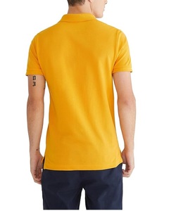 Top Quality Cotton <b>Plain</b> Dyed <b>Yellow</b> Color Men Polo <b>T</b>-<b>Shirt</b> Breathable Plus Size Half Sleeve Blank Tees <b>Shirt</b> Pakistan Made - Product Image 2