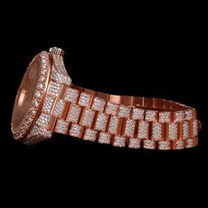 นาฬิกาคอลเลคชั่นสุดฮิต ดีไซน์ใหม่ล่าสุด หน้าปัดทรงกลมประดับเพชรโมอิสซาไนต์เต็มหน้าปัด พร้อมฟังก์ชั่นแสดงวันและวันที่อัตโนมัติ  สามารถปรับแต่งได้ - Product Image 2