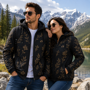 All Over Embroidery Men's <b>Jackets</b> Hooded <b>Lightweight</b> Unisex Fashion Regular Fit Outerwear Custom Logo Factory Direct Supplier - Product Image 5