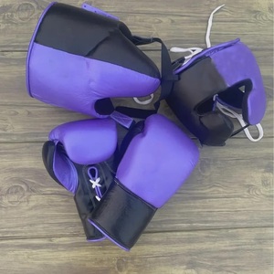 Professional High Quality Genuine Leather Boxing Gloves Set with Custom Logo Durable Breathable <b>Comfortable</b> - Product Image 1