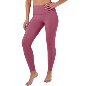 Sports <b>Leggings</b> Womens High Waist Fitness Gym Workout Stretch Custom 95% Cotton 5% Spandex Breathable Super Soft <b>Knee</b>-<b>Length</b> - Product Image 1
