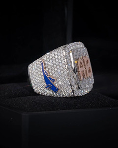 Men's Custom <b>Initial</b> Letter <b>Ring</b> 925 Silver Rose Gold Plated Oval Cut VVS Moissanite Iced Religious IGI Certified Prong Setting - Product Image 5