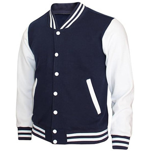 Chaqueta Varsity Estilo Béisbol para Hombre, Material Suave y Duradero, Diseño con Ribetes Acanalados, Cierre Frontal con Broches, Ropa de Moda para Uso Diario - Product Image 1