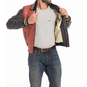 CHALASA SPORTS Streetwear Men's Winter Varsity <b>Jacket</b> Waterproof Breathable Quick Dry <b>Fleece</b> <b>Lined</b> Single Button High Quality - Product Image 4