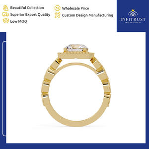 Anillos de Diamantes Solitarios de Plata de Ley 925 con Claridad VVS Hechos a Mano, Disponibles en Tamaños Personalizados, al Mejor Precio - Product Image 3