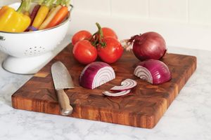 Premium End Grain Acacia Wood Cutting Board & Chopping Block Eco-Friendly Dishwasher Safe for Kitchen Meat Vegetable Preparation - Product Image 6