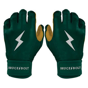 ถุงมือตีเบสบอล Bruce Bolt แบบนิ่ม ทำจากหนัง Cabretta  น้ำหนักเบา ทนทาน  ปิดด้วยแถบตีนตุ๊กแก  ใช้ได้ทั้งมือซ้ายและขวา  รับทำโลโก้และสีตามสั่ง (OEM) - Product Image 1