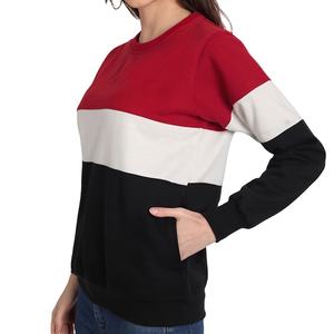 Sweat-shirt d'hiver pour femme en molleton tricoté coton-polyester - Imperméable, respirant, logo frontal, service OEM, streetwear décontracté - Product Image 3