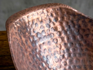 Hammered Copper Vessel Sink Oval Wave <b>Bathroom</b> Basin Handmade <b>Rustic</b> Modern <b>Vanity</b> Wash Basin Luxury Decorative Copper Sink - Product Image 4