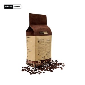 Milano <b>Coffee</b> 1kg City Roast Arabica <b>Robusta</b> Mixed Whole <b>Coffee</b> <b>Beans</b> Zero Additive Commercial Espresso Supply OEM Supplier - Product Image 4
