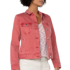 New Style OEM Serviced Reasonable Price Women <b>Denim</b> Jacket Popular Design Color Premium Quality Good <b>Material</b> Women <b>Denim</b> Jacket - Product Image 2